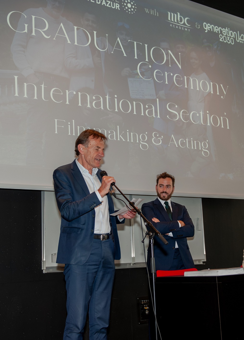 MBC ACADEMY Cannes graduation ceremony THIERRY COLLARD ESRA COTE DAZUR DIRECTOR