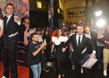 أبطال فيلم بنقدر ظروفك يحتفلون بالعرض الأول وأحمد الفيشاوي يثير الجدل بإطلالته