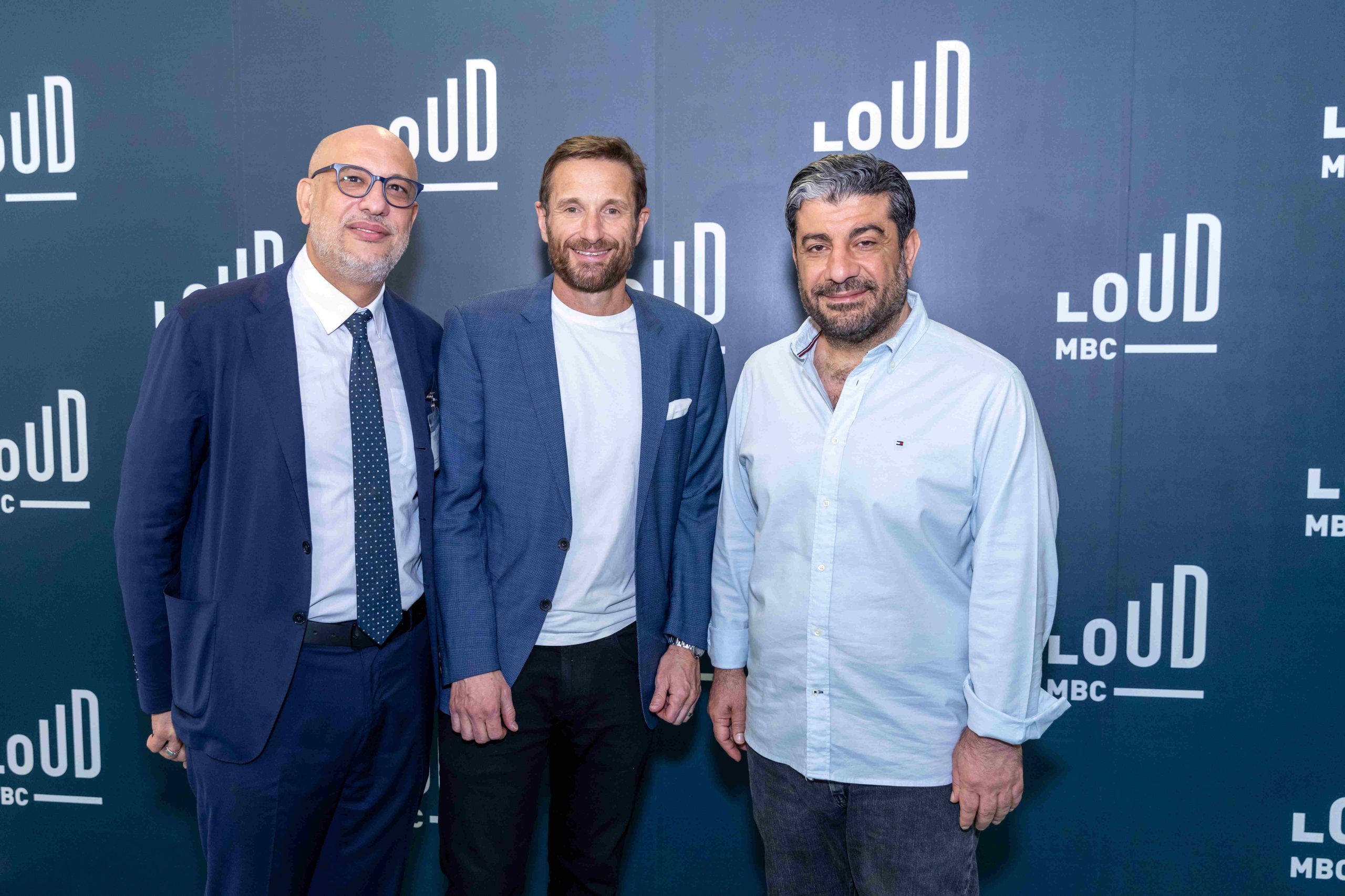 Ziad Hamza Alex Agishev with Hany Y. Khellef Head of Media and Press at the French Embassy in Riyadh scaled