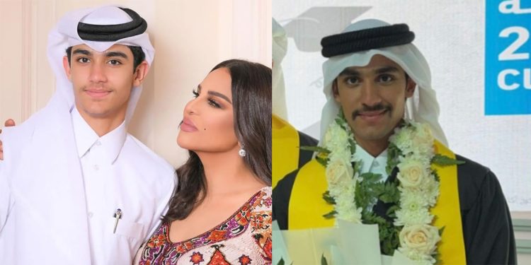 أحلام تحتفل بتخرج ابنها فاهد برسالة مؤثرة 1 أحلام تحتفل بتخرج ابنها فاهد برسالة مؤثرة