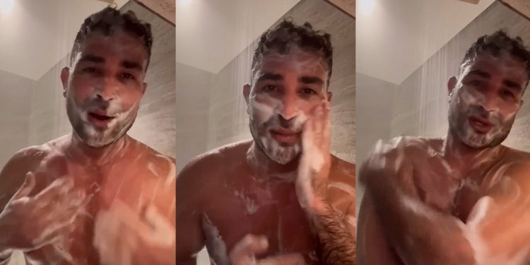 أحمد سعد يثير الجدل بفيديو وهو يستحم 1 أحمد سعد يثير الجدل بفيديو وهو يستحم