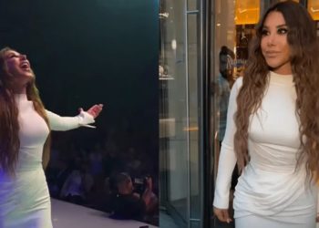بالفيديو نجوى كرم تعلن زواجها رسمياً على المسرح
