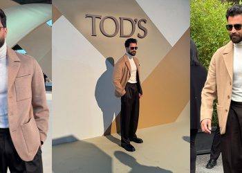 معتصم النهار يتألق في عرض أزياء Tods في ميلانو