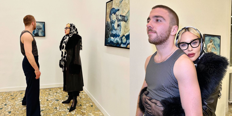 مادونا في باريس لدعم ابنها في معرضه الفني الأول 1 مادونا في باريس لدعم ابنها في معرضه الفني الأول