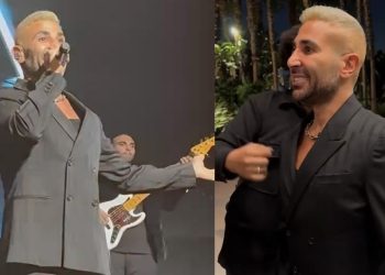 هكذا بدا أحمد سعد في أول ظهور علني بعد العملية الجراحية