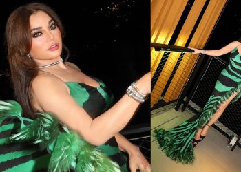 تعاون مميز بين Roberto Cavalli وهيفاء وهبي بفستان أيقوني من الأرشيف
