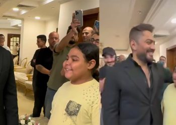 بالفيديو تامر حسني يحقق حلم الطفلة هايدي