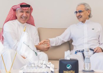 الوليد بن طلال في مكاتب روتانا