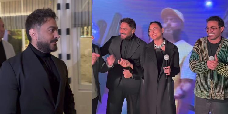 بالفيديو والصور تامر حسني في أول ظهور بعد وعكته الصحية 1 بالفيديو والصور تامر حسني في أول ظهور بعد وعكته الصحية