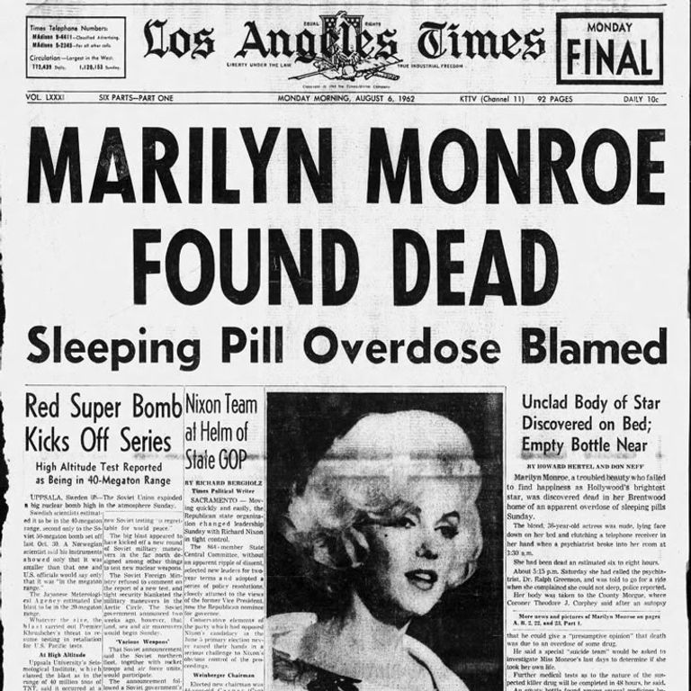 تفاصيل صادمة تهز هوليوود حول سبب وفاة مارلين مونرو بعد 64 عام 2 214 215250 marilyn monroe death mystery baffles hollywood 3
